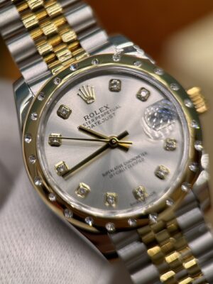Rolex Datejust M278343RBR-0020 (White Dial, Diamond Bezel, 31mm)