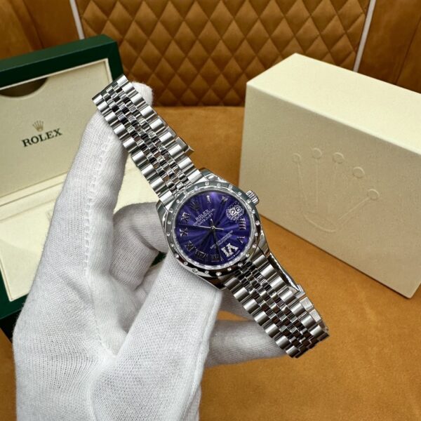 Rolex Datejust M278344RBR-0028 (Deep Purple Dial, Diamond Bezel, 31mm)