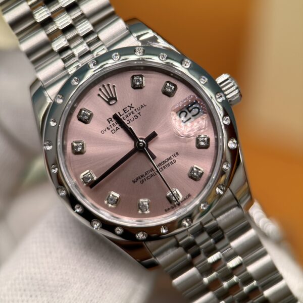 Rolex Datejust M278344RBR-0034 (Pink Diamond Dial, Diamond Bezel, 31mm)