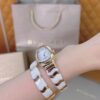 BVLGARI Serpenti 27HF00 (White Dial, Rose Gold & Ceramic 35mm)