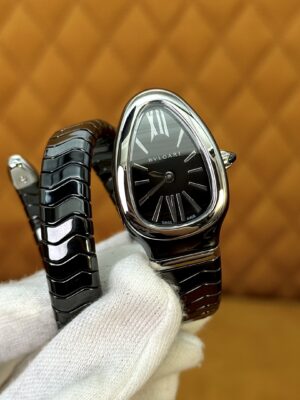 BVLGARI Serpenti 27HF00 (Black Dial, Steel & Ceramic)