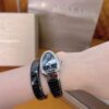 BVLGARI Serpenti 28HF00 (Black Dial, Steel & Ceramic Diamond-Set Silver Bezel)