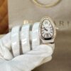 BVLGARI Serpenti 33HF00 (White Dial, 18K Rose Gold & Ceramic)