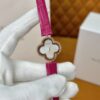 Van Cleef & Arpels Alhambra Ref. VCARO8WSOO (Magenta Strap Crocodile Strap)