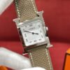 Hermès Heure H White Dial (26mm, Stainless Steel & Epsom Leather)