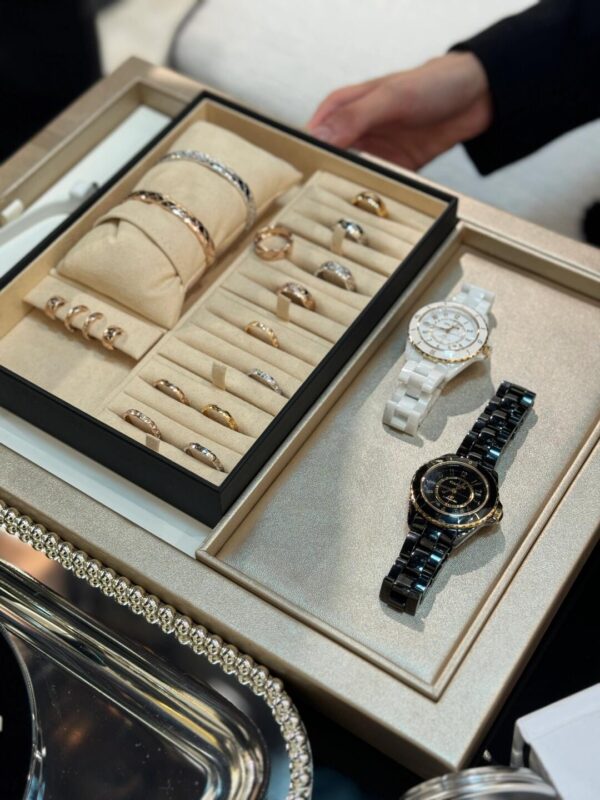 Chanel J12 Series H9541 (Ceramic & 18K Yellow Gold, Black Dial)
