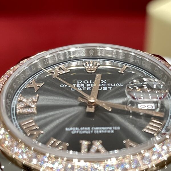 Rolex Datejust m126281rbr-0011 (Premium Grey Diamond Bezel)