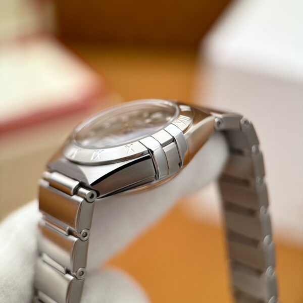 Omega Constellation, Steel Bracelet with Gray Dial and Diamonds, 29mm, Automatic Mechanical 131.10.29.20.56.001 (Gray Dial, Stainless Steel, Diamonds)