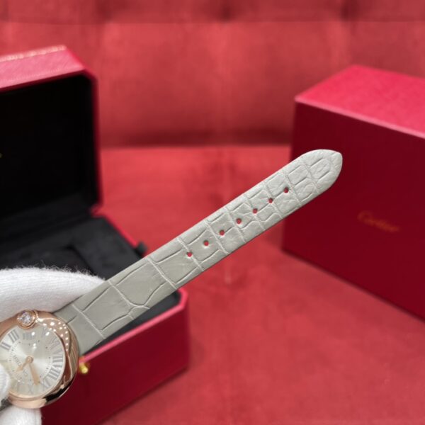 Cartier Ballon Blanc de Cartier WGBL0005 (Silver Dial, 18K Rose Gold, Sapphire Crystal)