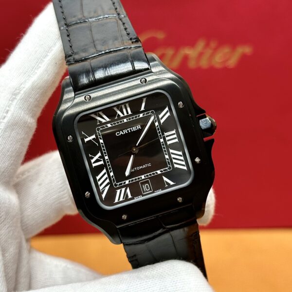 Cartier Santos Series Ref. WSSA0039 (Black Dial, Stainless Steel)