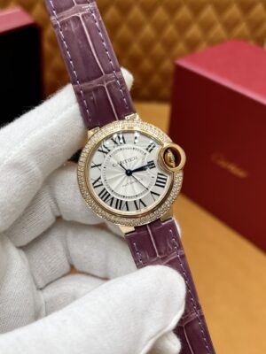 Cartier Ballon Bleu Series WE902066 (33mm, Steel, Sapphire Crystal)