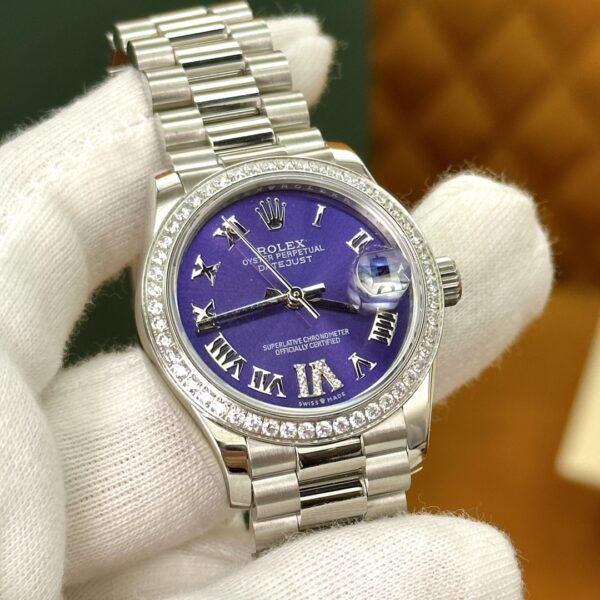Rolex Datejust m278289rbr-0019 (Aubergine Dial, Diamond Bezel)