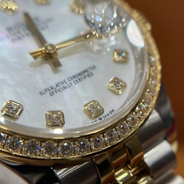 Rolex Datejust m278383rbr-0028 (Diamond-Set White Mother-of-Pearl Dial)