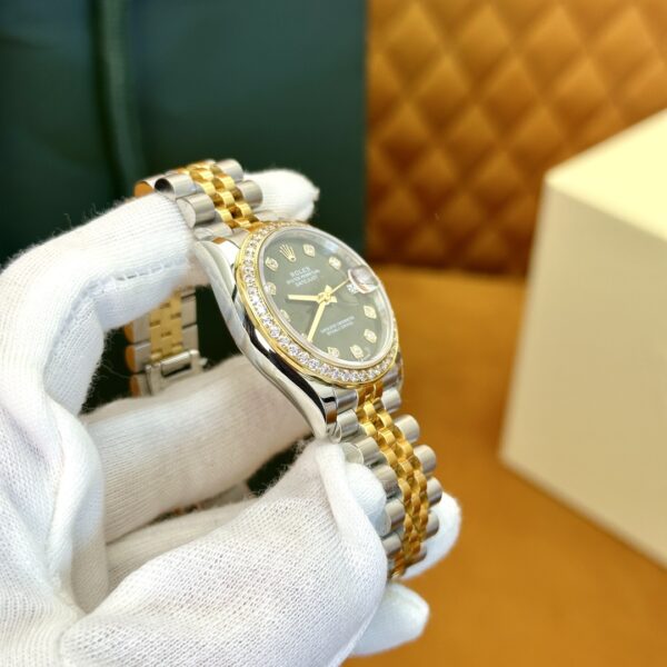 Rolex Datejust m278383rbr-0030 (Diamond Set Olive Green Dial)