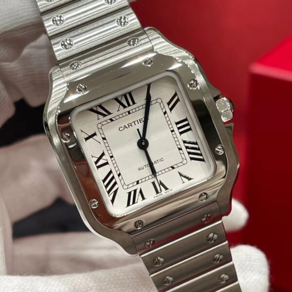 Cartier Santos Series WSSA0029 (Medium Size, Stainless Steel)