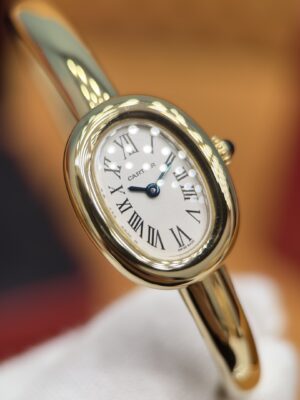 Cartier Bath Tub Series WGBA0021 (Yellow Gold, 18K Gold, Sapphire Inlay)