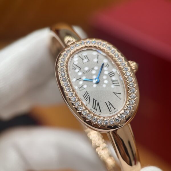 3 Cartier Baignoire Series WJBA0042 (Rose Gold Diamond Bezel) (Mini Size)