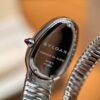 Bvlgari Serpenti Series 101828 SP35C6SS.1T/L (White, Stainless Steel, Pink Spinel Crown, Swiss Quartz Movement)