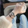Bvlgari Serpenti Series 101828 SP35C6SS.1T/L (White, Stainless Steel, Pink Spinel Crown, Swiss Quartz Movement)