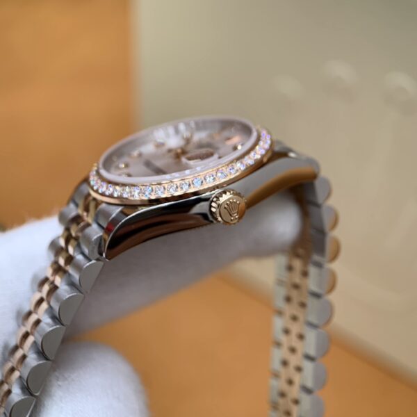 3 Rolex Datejust M278271RBR-0016 (Silver Dial, Rose Gold Diamond Bezel, 31mm)