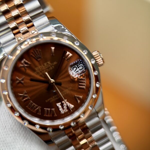 3 Rolex Datejust M278341RBR-0003 (Choco Dial, Diamond Bezel, 31mm)
