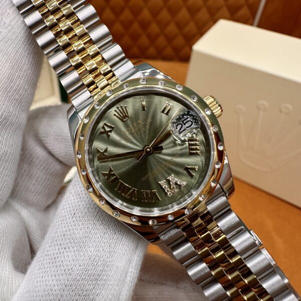Rolex Datejust M278343RBR-0016 (Greem Dial, Diamond Bezel, 31mm)