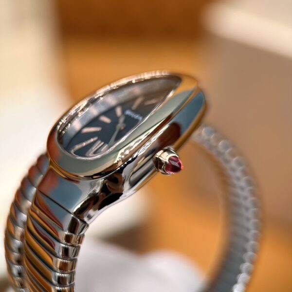 3 BVLGARI Serpenti 102123 SP35BSPG1T (Black Dial, Steel & Rose Gold)