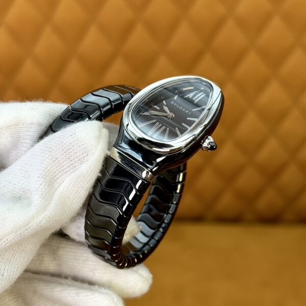 3 BVLGARI Serpenti 27HF00 (Black Dial, Steel & Ceramic)