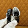 BVLGARI Serpenti 28HF00 (Black Dial, Steel & Ceramic Diamond-Set Silver Bezel)