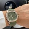 Patek Philippe Aquanaut Ref. 5168G-010 (Green Dial, White Gold Case)