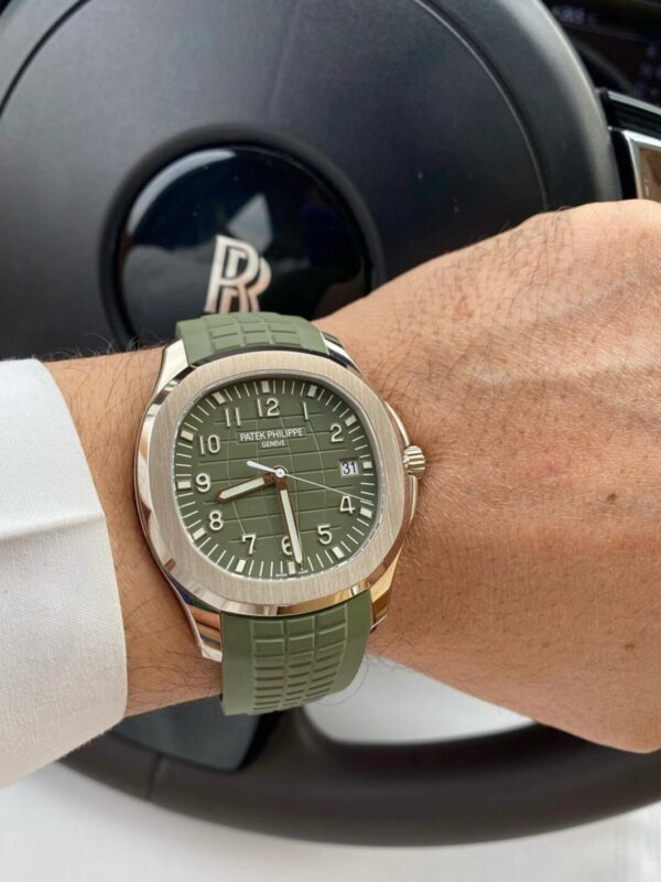 4 Patek Philippe Aquanaut Ref. 5168G-010 (Green Dial, White Gold Case)