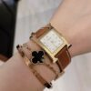 Hermès Heure H Watch (White Dial, Gold Brown Epsom Calf Leather Strap)