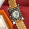 Hermès Heure H Watch (White Dial, Gold Brown Epsom Calf Leather Strap)