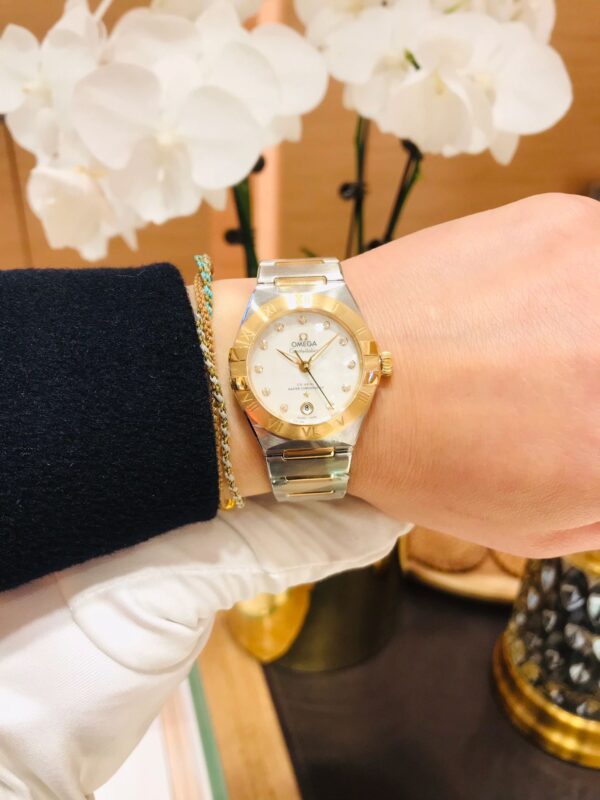 Omega Constellation Steel and Gold, White Dial, 29mm, Automatic Mechanical 131.20.29.20.02.002
