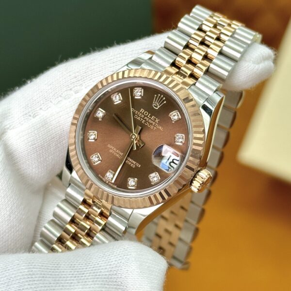 4 Rolex Datejust m278271-0028 (Chocolate Dial with Diamond Markers)