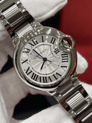Cartier WSBB0044 (Stainless Steel, Blue Sapphire, Silver Dial, Automatic Movement)