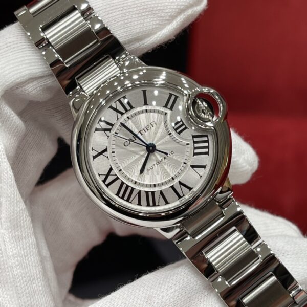 Cartier WSBB0044 (Stainless Steel, Blue Sapphire, Silver Dial, Automatic Movement)