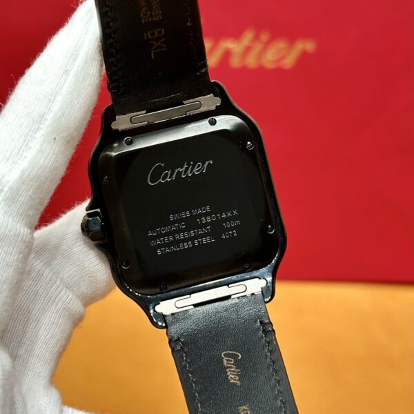 Cartier Santos Series Ref. WSSA0039 (Black Dial, Stainless Steel)