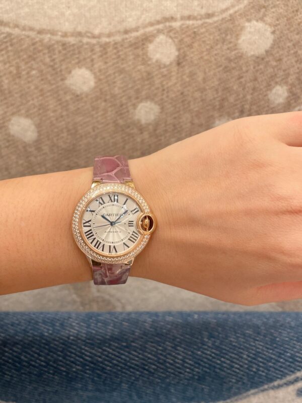 Cartier Ballon Bleu Series WE902066 (33mm, Steel, Sapphire Crystal)
