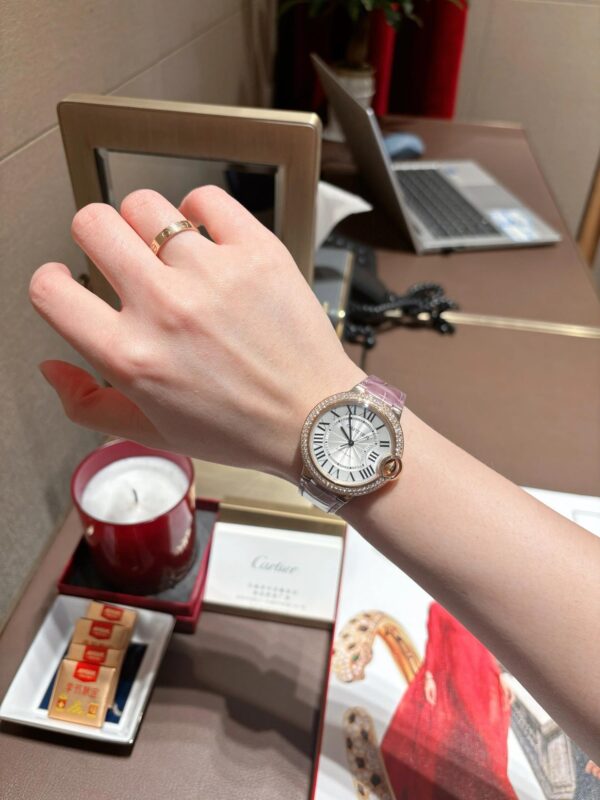 Cartier Ballon Bleu Series WE902066 (33mm, Steel, Sapphire Crystal)