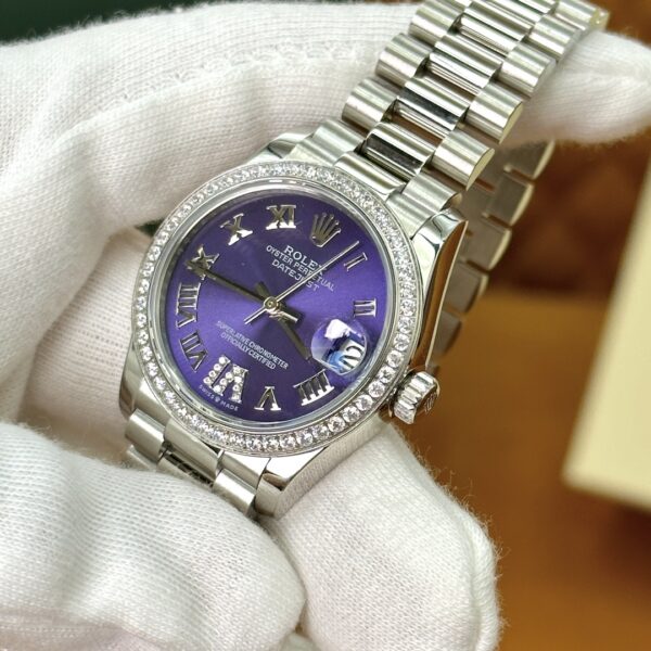 Rolex Datejust m278289rbr-0019 (Aubergine Dial, Diamond Bezel)
