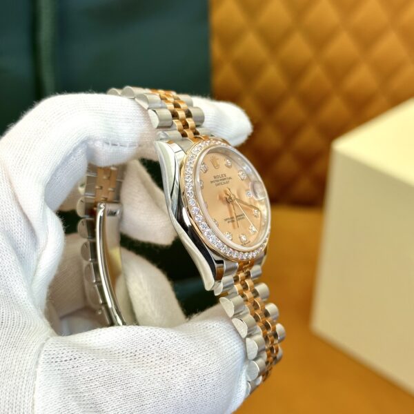 4 Rolex Datejust m278381rbr-0024 (Rose Gold Dial, Diamond Markers)