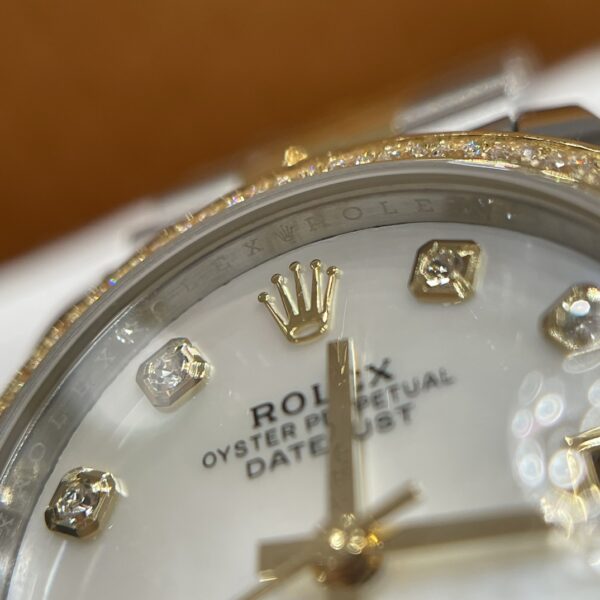 Rolex Datejust m278383rbr-0028 (Diamond-Set White Mother-of-Pearl Dial)