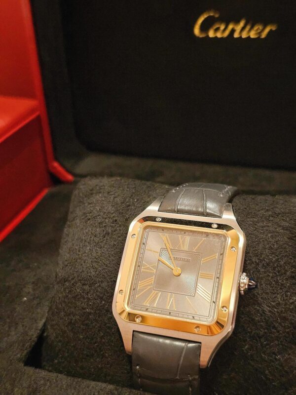Cartier Santos-Dumont Series W2SA0028 (43.5mm, Gold & Steel Edition)