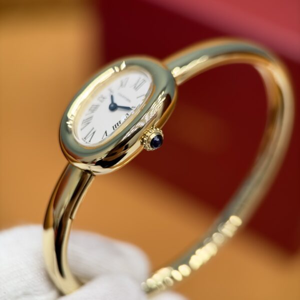 Cartier Bath Tub Series WGBA0021 (Yellow Gold, 18K Gold, Sapphire Inlay)