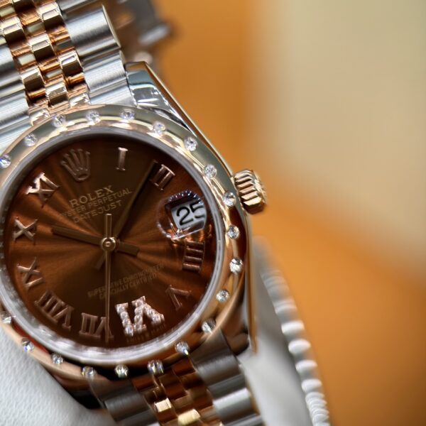4 Rolex Datejust M278341RBR-0003 (Choco Dial, Diamond Bezel, 31mm)