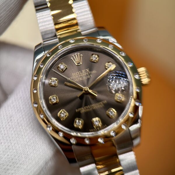 Rolex Datejust M278343RBR-0021 (Choco Dial, Diamond Bezel, 31mm)