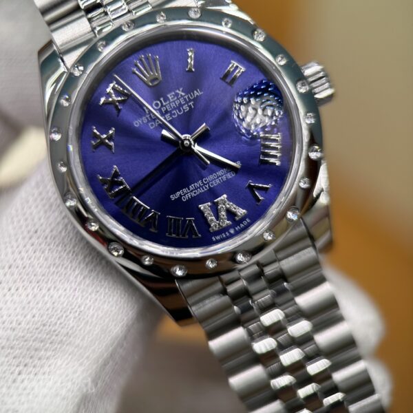 Rolex Datejust M278344RBR-0028 (Deep Purple Dial, Diamond Bezel, 31mm)