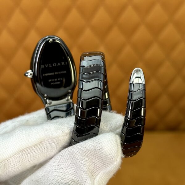 4 BVLGARI Serpenti 27HF00 (Black Dial, Steel & Ceramic)