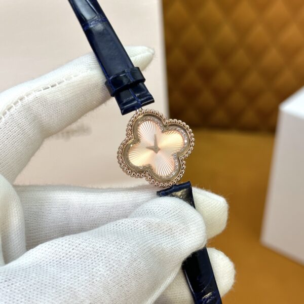 Van Cleef & Arpels Alhambra (Guilloché 18K Rose Gold Dial)